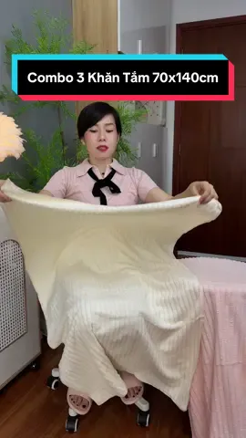 Combo 3 Khăn Tắm 70x140cm Tặng 5 Khăn Đa Năng Huy Hoà Towel. Sợi Lông Cừu Microfiber Mềm Mịn, Thấm Hút Nước, Không Ra Màu, Không Sổ Lông Nhà Tắm, Phòng Tắm #khantam #khantamHuyhoaTower #khantamlongcuu #xh #Cindythuytichcuc 