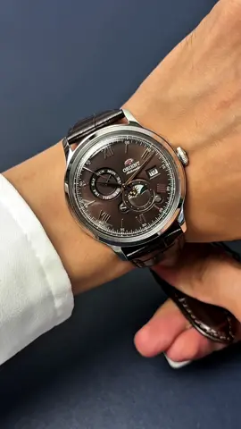 ORIENT SUN AND MOON BAMBINO - Màu nâu Chocolate ngọt ngào 😍 #orient #orientsunandmoon #donghochinhhang #minhdongho 