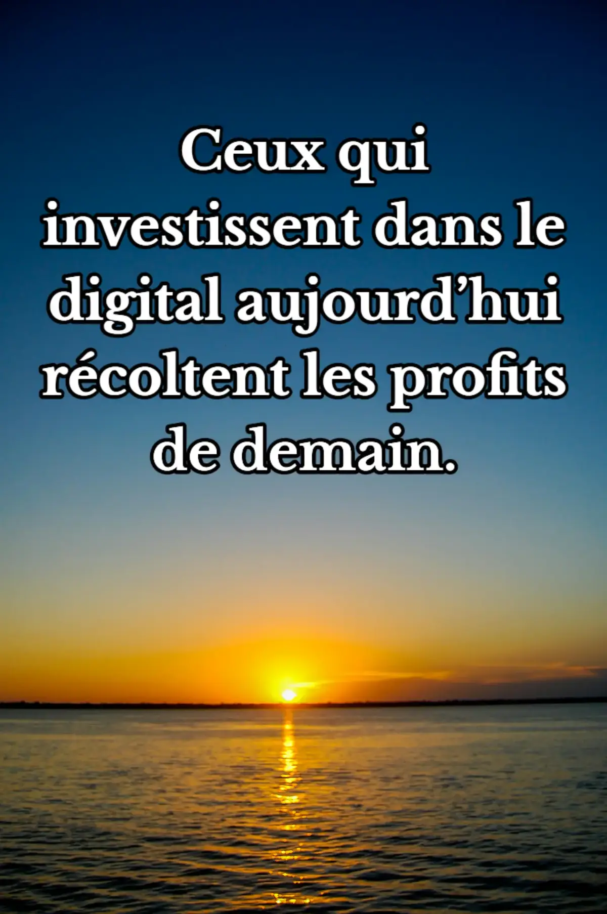 Chaque clic, chaque visite, chaque contact compte. Le digital, c’est la nouvelle ruée vers l’or, à toi d’y creuser ta place.  #MotivationEntrepreneur #InspirationBusiness #MindsetDeSuccès #DigitalPower 