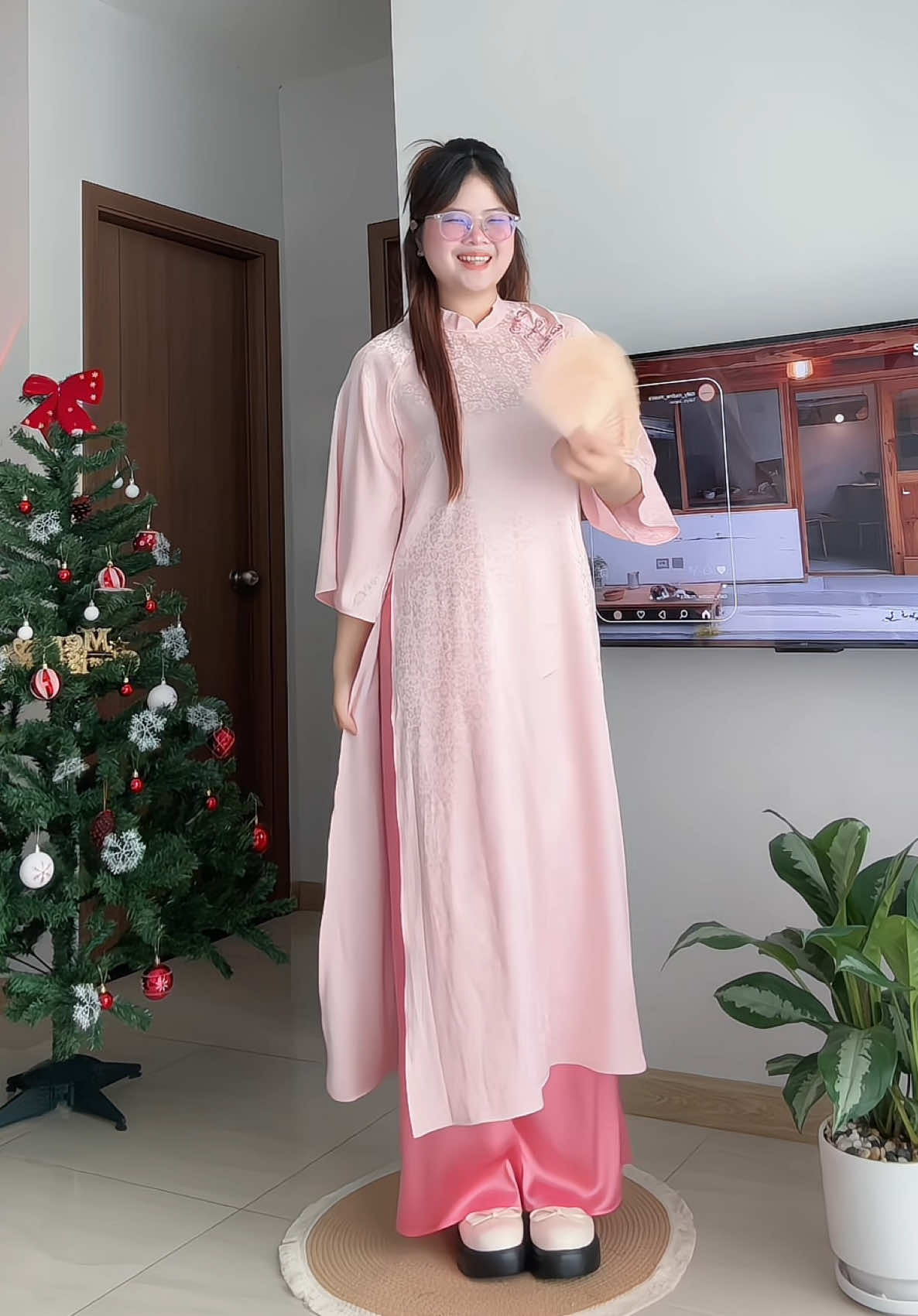 Gợi ý màu áo dài theo mệnh #xuhuong #outfit #reviewbigsize #hanachubby 