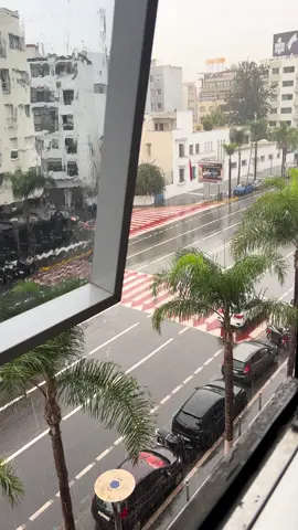 #rain #rainymorning #casablanca #officeview 