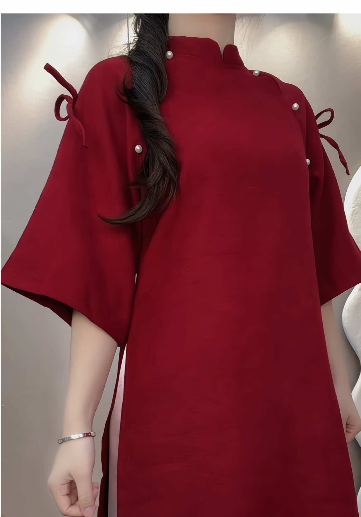 Áo dài cách tân trẻ trung đón tết nè #thờitrang #áodaivietnam 