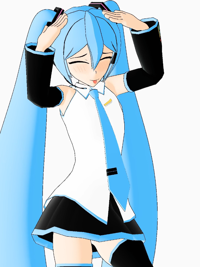 ah eto.... BLEH miku #miku #vocaloid #animation #anime #3danimation 