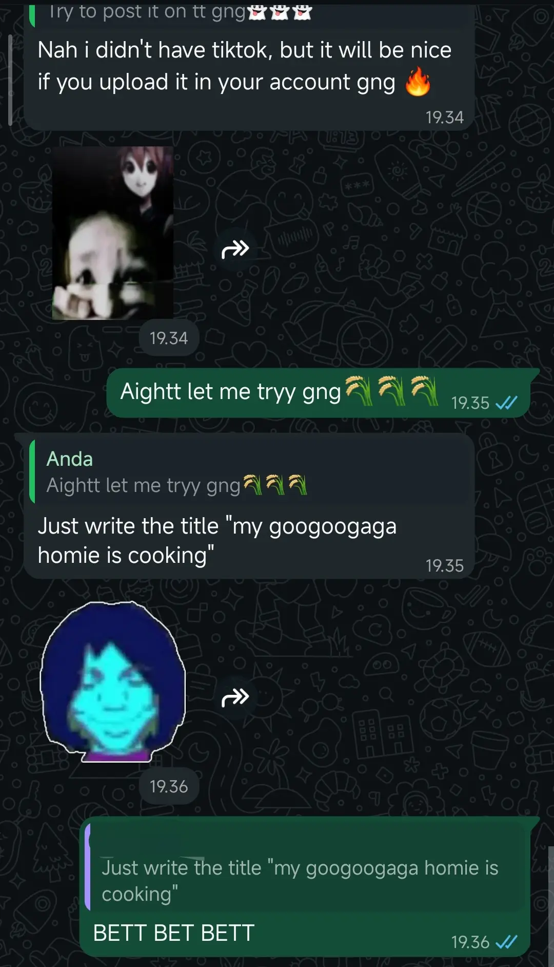 my googoogaga homie is cooking🔥🗣️ (my friend's art btw and ignored the hastags) || #1x1x1x1 #shedletsky #fanart #fyp 