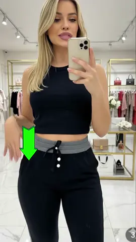 Conjunto canelado blusa e calça. 