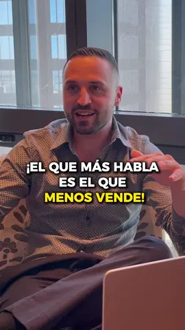 El que más habla es el que menos vende.  #negocios #tecnicasdeventas #ventas #marketingyventas #estrategiasdeventas 