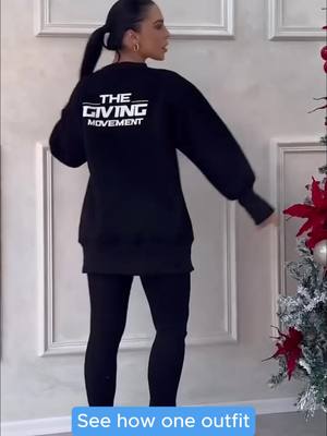 Lässiges Sweatshirt-Leggings-Set für Frauen