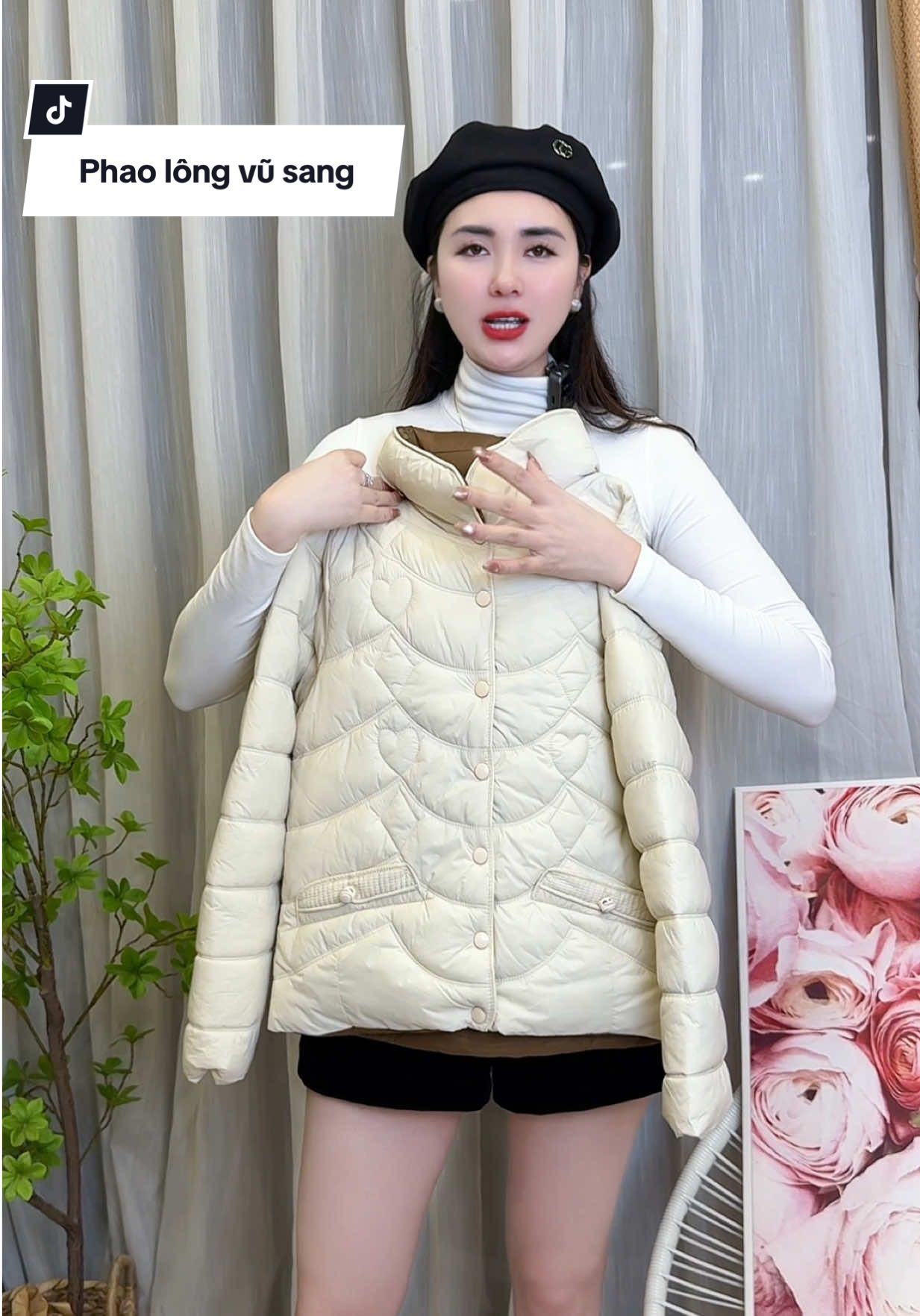 Áo phao lông vũ cao cấp lên dáng siêu gọn #thudongxudaily #aophao #aophaonu #aophaolongvu #aophaosieunhe 