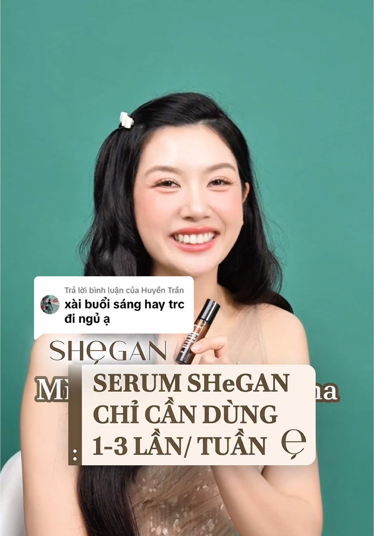 Trả lời @Huyền Trần Trả lời @Huyền Trần  sáng hay trước khi đi ngủ đều đựợc nha tình yêu ơi, chỉ cần trước đó mình làm sạch vùng nách nè. Hôi nặng mình dùng 3 lần/ tuần nhẹ mình dùng 1-2 lần/ tuần thôi. “Chốt đơn” nào cả nhà! #phamhongthuyvan #ahauthuyvan #shegan #xuhuongtiktok #sheganvietnam #myphamthuanchay #myphammebau #skincare #lamdep #hoinach #serumshegan #serumkhumuishegan #AnTamVuiSam #OnlineFriday2025 #TikTokShop #HangVietVuonMinh #TuHaoHangViet 