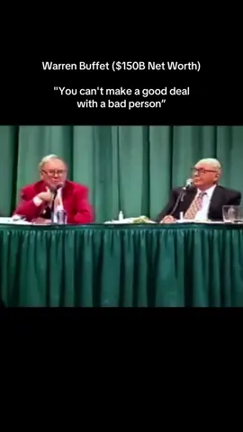 “We don't try to protect ourselves by contracts or due diligence — we just forget about it. We can do fine over time dealing with people who we like and admire and trust.