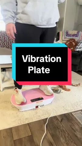Don’t mind the jiggle! I’m really hoping this helps with the fat deposits in my legs! #merach #merachvibrationplate #Fitness #healthjourney 