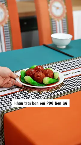 Khăn trải bàn vải PVC tiện lợi #khanchaiban #khantraibanchongtham #khantraibanpvc #giadungtienich 