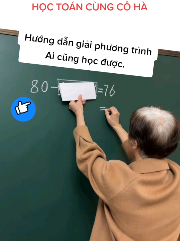 Hướng dẫn giải phương trình đơn giản, ai cũng học được. #hoctoancungcoha #hoctoanvui #toandehieu #cohadaytoan 