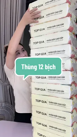 Thùng 12 bịch giấy Topgia #xuhuong #giayruttreotuong 