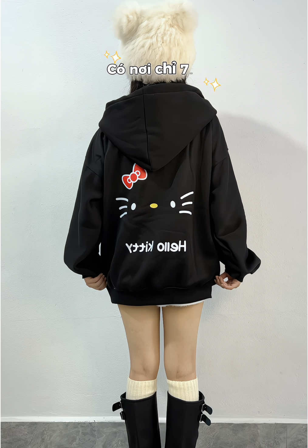 Có size 30-75kg, rủ cốt mặc cặp nè mấy ní ơi 🥶🌷🎀 #aohoodie #aohoodiezip #aohoodiekitty #hoodiezipkitty #aohoodienibong 
