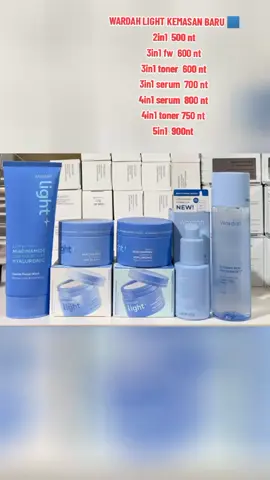 WARDAH LIGHT KEMASAN BARU 🟦 2in1  500 nt 3in1 fw  600 nt 3in1 toner  600 nt 3in1 serum  700 nt 4in1 serum  800 nt 4in1 toner 750 nt 5in1  900nt post,7-11,Family #wardah #wardahlightening #taiwan🇹🇼 #viral #fyp 