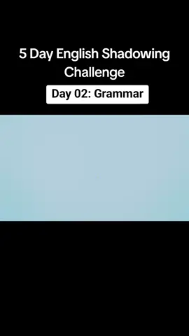 5 Day English Shadowing Challenge | Day 02: Grammar | English With Lucy #english #with #lucy 