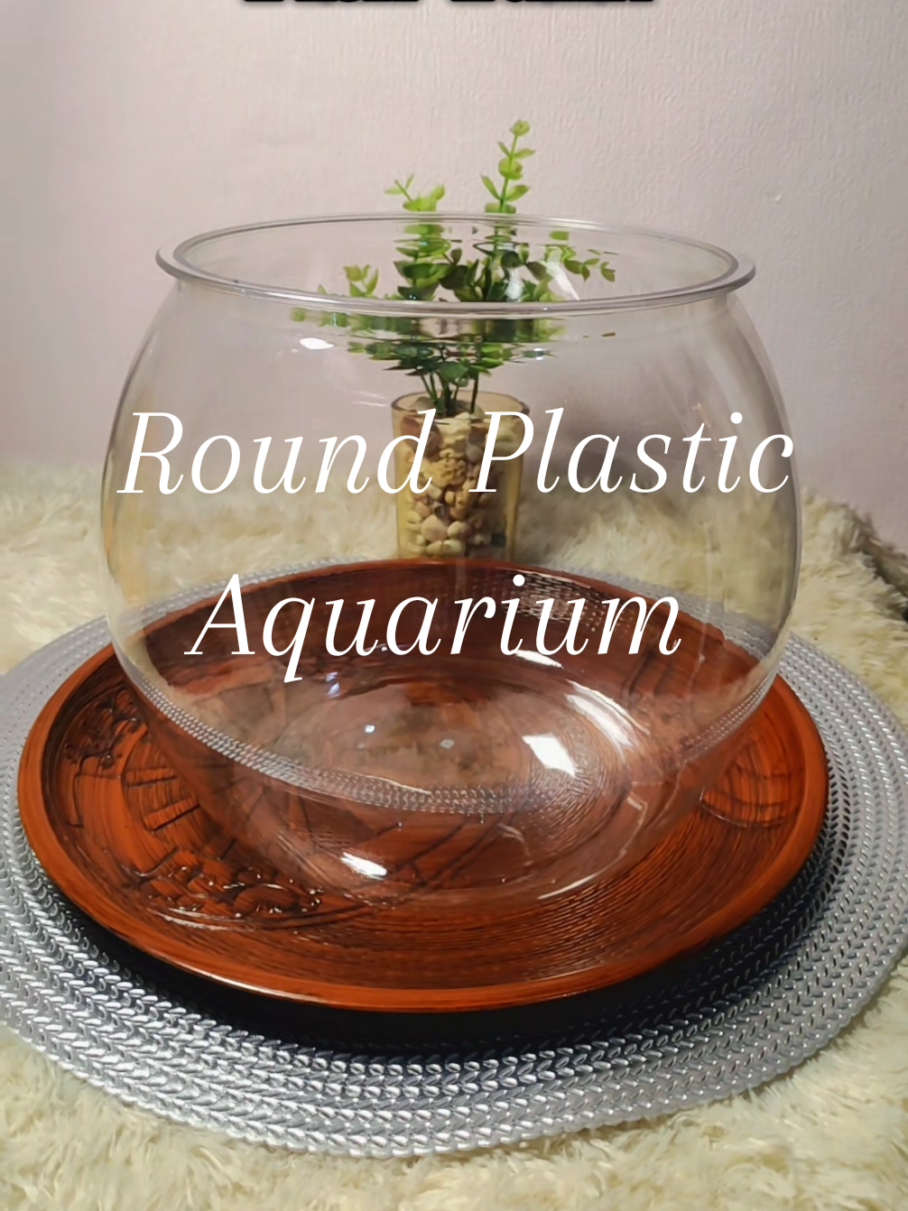 Transparent Plastic Aquarium 🐟🐠🌱 #fishtank #plasticaquarium #fishbowl 
