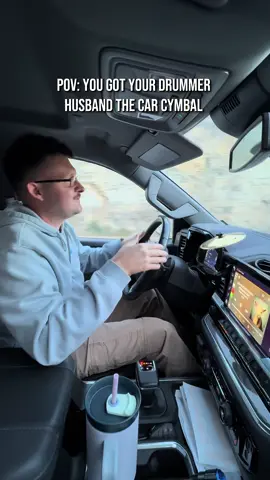 I think he likes it 🤣 #drummer 