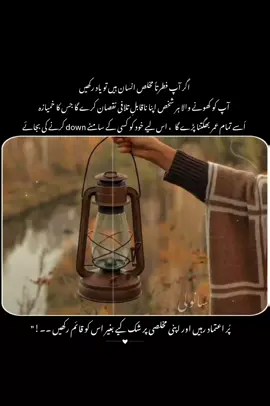 اپنی ذات کو دوسروں کے لیے وقت گزاری کا ہٹکندا مت بننے دیں  آپ کی ذات بےحد قیمتی ہے  کیونکہ آپ کے خالق نے بغیر کسی مقصد کے آپ کو پیدا نہیں کیا  اپنے آپ پر بھروسہ رکھیں! اور چلتے جائیں جو آپ کے لئے بہتر ہوگا  وہ ہر حال میں آپ تک پہنچ کر رہے گا  پھر چاہے پوری دنیا آپ کے خلاف ہو جائے  اگر آپ کے ساتھ اللہ تعالیٰ کی ذات ہے  تو آپ کبھی بھی نہیں گر سکتے  ✨🌺🕊️ . . . #sayings #quotes #sanwlii🖤🤗 #fypシ゚ #repostrequest🖤 