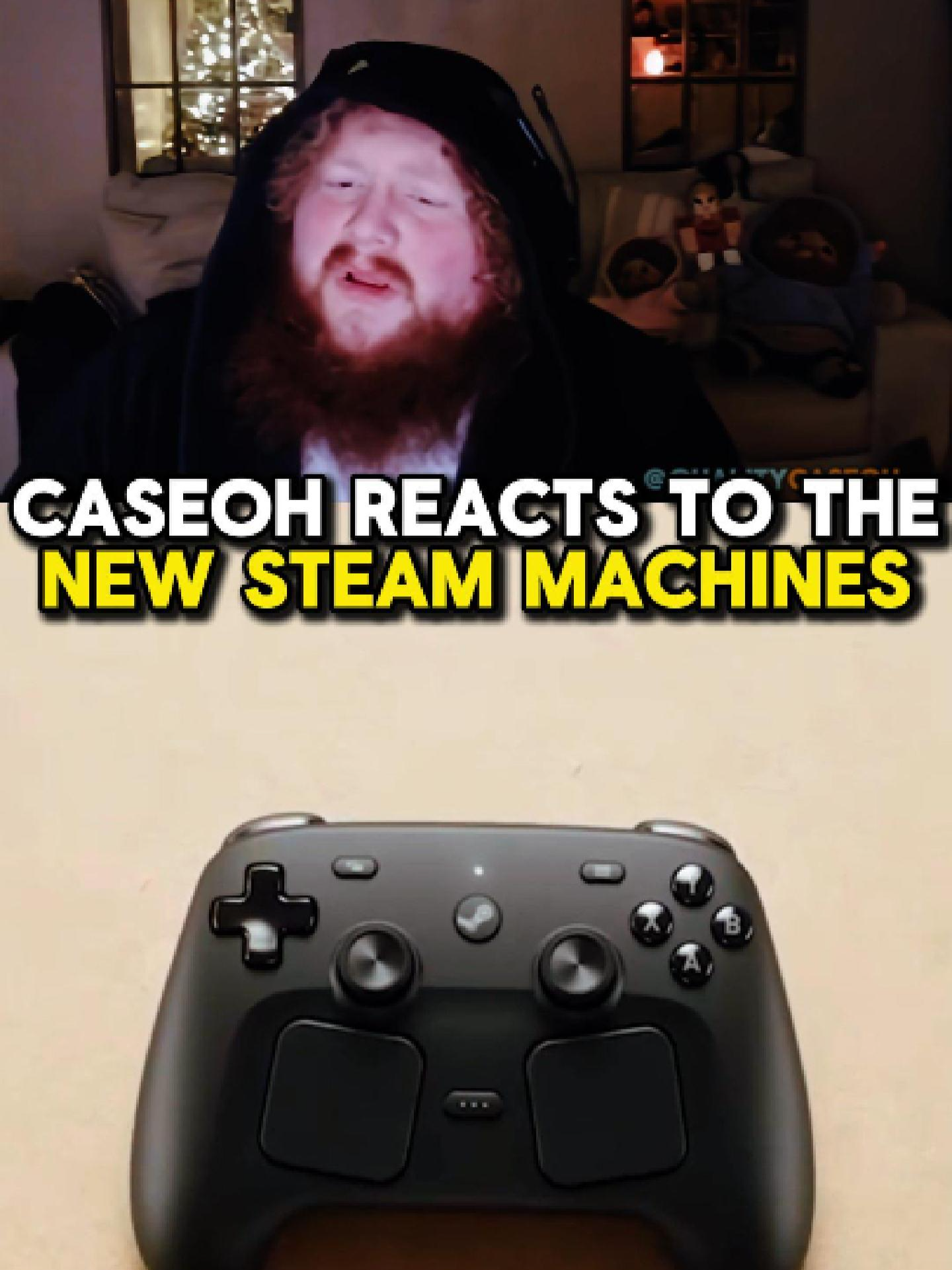 Caseoh has some thoughts on the new Steam Machines announcement. #steammachines #caseoh #caseohclips #gaming #steam