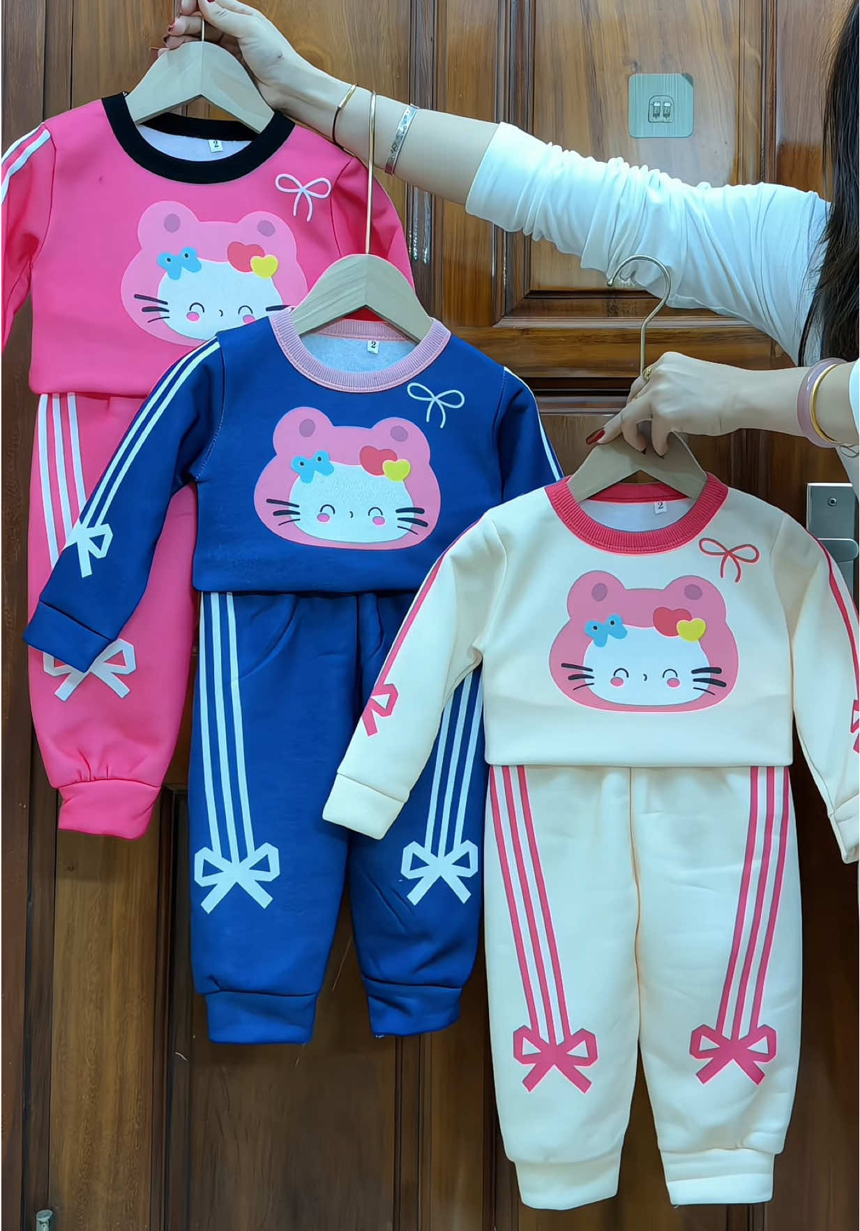 Combo 2 và 3 bộ Bộ nỉ cho bé gái#tiemmeken #bochobe #bochobegai #bothudongchobe #bonichobe 