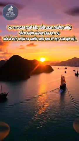 Bạn có thấy Chúa trong một chiều hoàng hôn? 🌅 #NhanRaChua #SuyniemLoiChuaMoiNgay #TinMungHomNay #CongGiao #TikTokCongGiao 