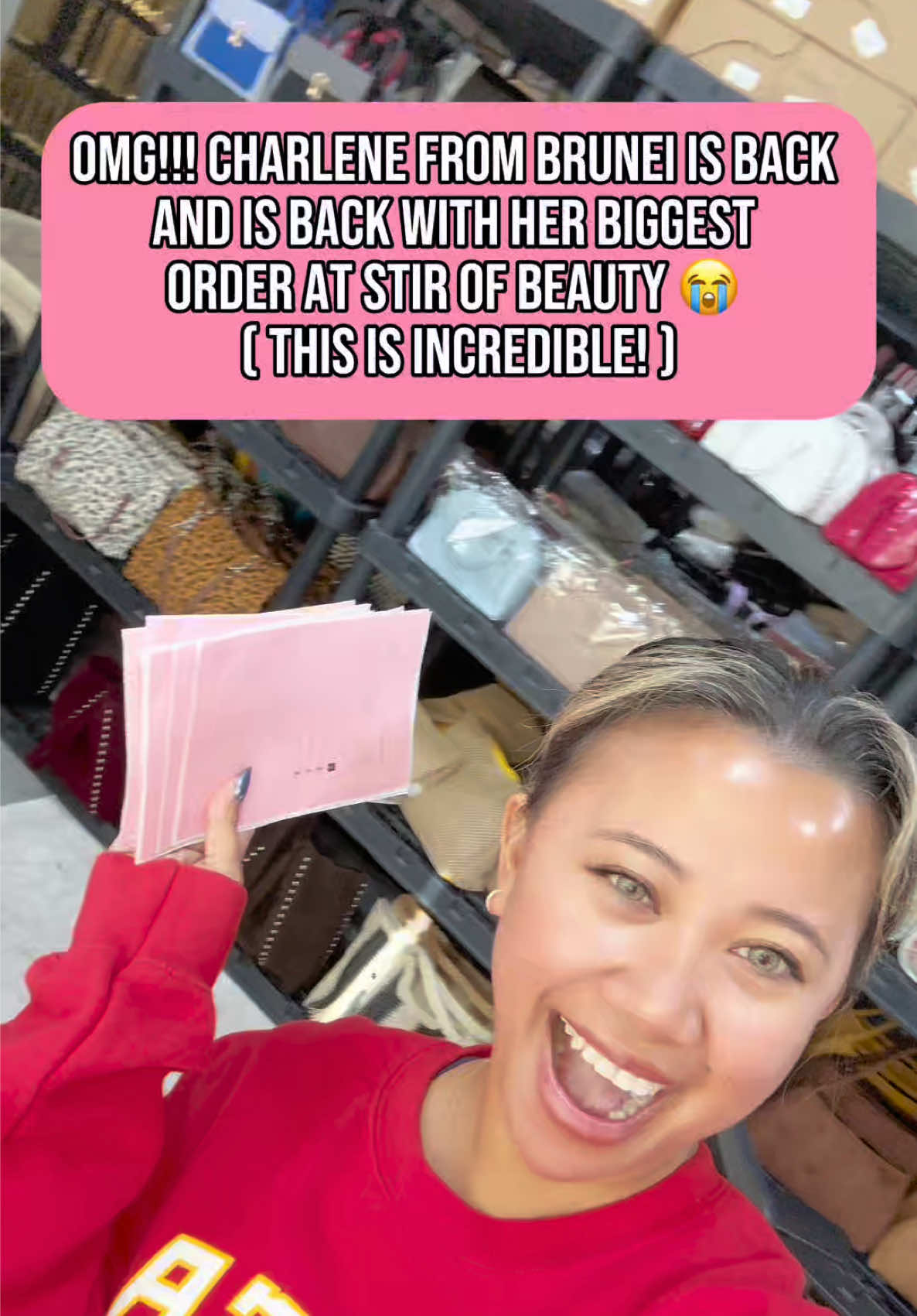 OMG!!! Charlene from Brunei is BACK and she just placed her BIGGEST Stir Of Beauty order ever 😭💖 This is unbelievable! Looking for adorable accessories like purses, anti-tarnish jewelry, stationery, the cutest hair claw clips, and so much more? 🥰 We’ve got everything you’re looking for! Check out stirofbeauty.com for all things cute, fun, and aesthetic. 💖✨ 📦 Special Reward! We’re trying to hit 600 orders this month thank you so much for helping us! 🥰💗 All orders placed from Nov 12 at 8PM CST Nov 30 will receive a complimentary “Surprise Your Desk” bundle, filled with stationery goodies in a cute bag!  #stirofbeauty #stirofbeautypackaging #stirofbeautyasmr #asmrpackaging #SmallBusiness 