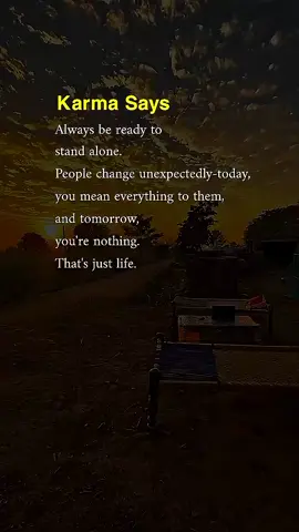 motivational quotes 💥 karma say stand alone. #shorts #motivation #karmasay #stand #alone 