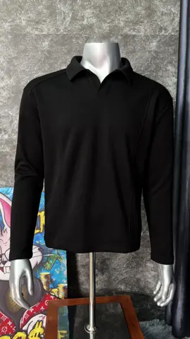 Áo sweater polo chất nỉ 2 da dày dặn đứng form tôn dáng #aosweater #aoni #aonamdep #quanaohottrend #xuhuong 