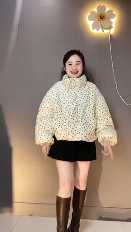 Một em phao trần bông siêuu ấm #xuhuonhtiktok #thoitrangnu #aophaotranbong 