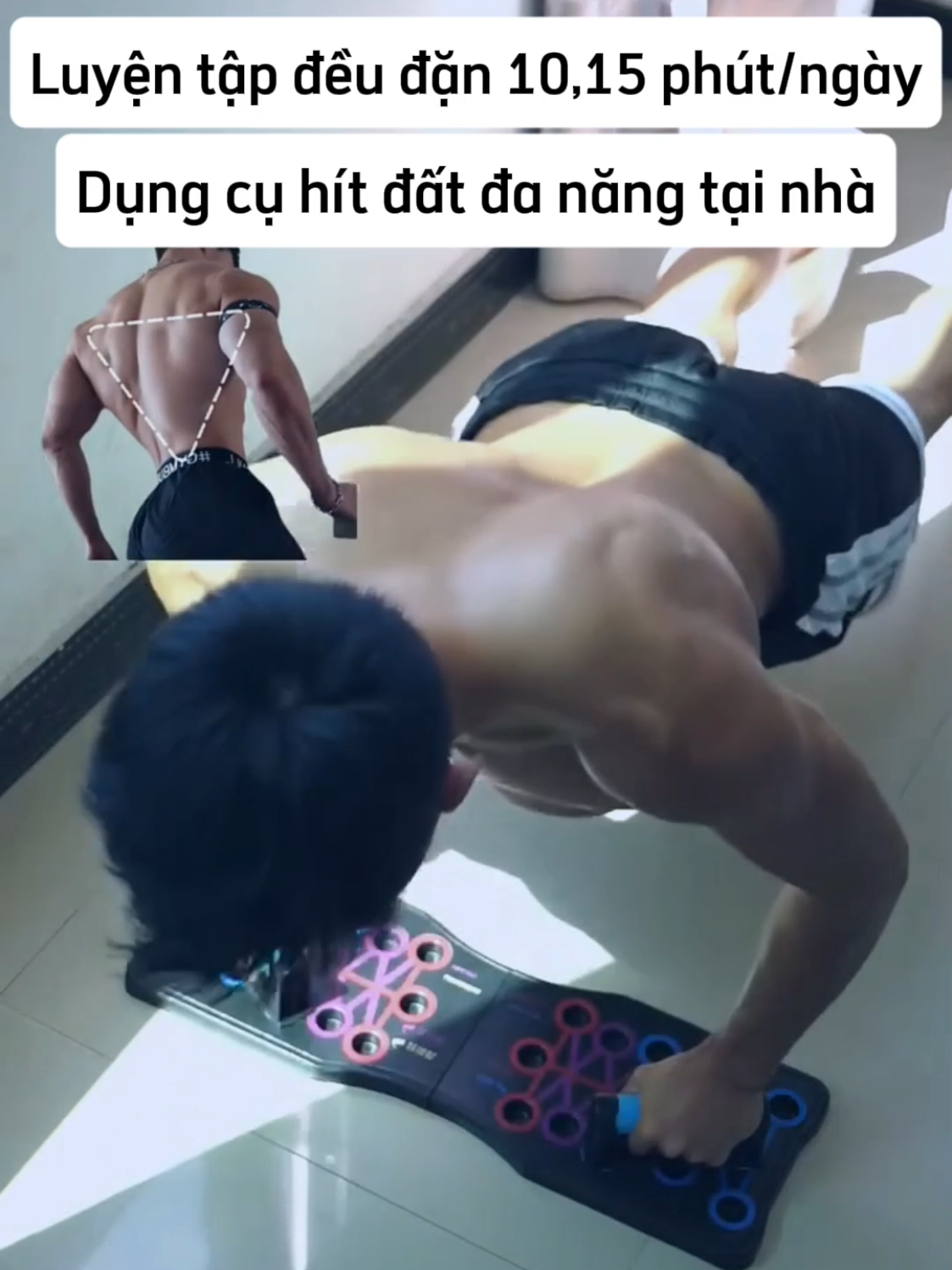 Dụng cụ chống đẩy đa năng tại nhà gấp gọn, dễ lắp đặt #dungcuchongday #dungcutapgym #dungcutapbung 