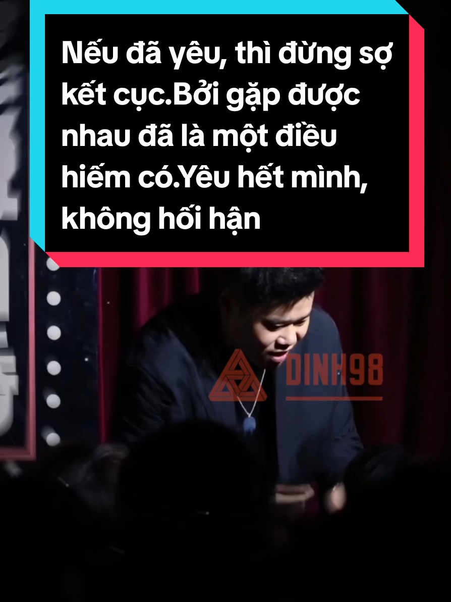 Nếu đã yêu, thì đừng sợ kết cục. Bởi gặp được nhau đã là một điều hiếm có. Yêu hết mình, không hối hận, không tiếc nuối. #tìnhyêu #tinhyeu #tinhcam #tìnhcảm #vinh98 