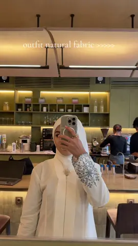 lovee bgt outfit natural fabric kayak gini 🥹🫶 #naturalfabrics #tencel #OOTD #sustainablefashion #bajukurung 