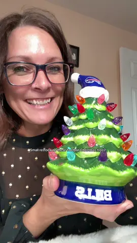 Love decorating for the holidays with my football team! #footballdecor #holidaydecorating #footballfan #billsmafia #buffalobillsfootball 