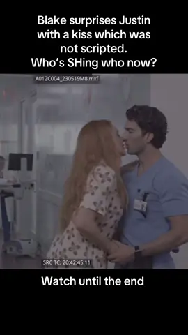 Blake Lively accused Justin Baldoni of unwanted improvised kissing but newly released video shows who’s actually doing the unwanted kissing. Blake you are cooked.  #blakelively #justinbaldoni