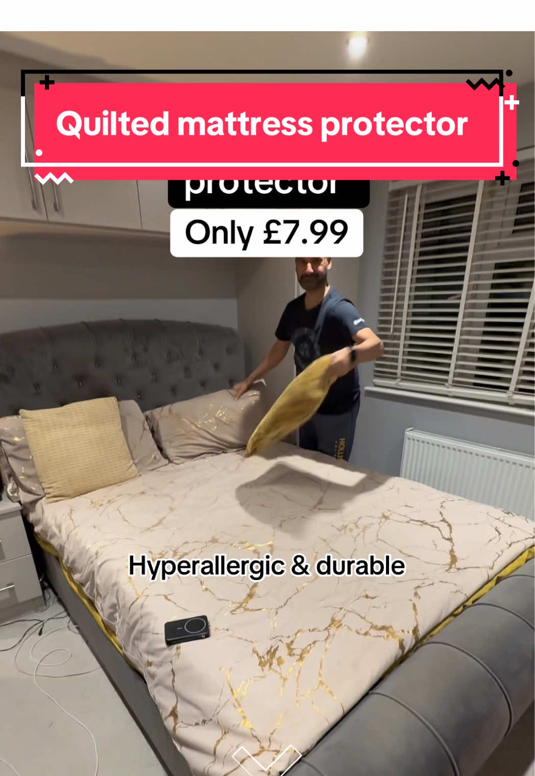 Momi Store Quilted Mattress Protector - Soft & Breathable Bed Cover with Deep Pockets - Hypoallergenic, Durable & Comfortable - Single, Double #ttshop #tiktokshop #tiktokfinds #tiktokmademebuyit #fyp 