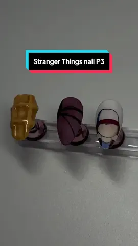 Part 3 | I found a really great idea for nail number 4 in the comments soo I‘m already hyped to post it tomorrow 🤫🕰️ cr: pinterest #strangerthings #netflix #strangerthings5 #nailart #dustinhenderson 