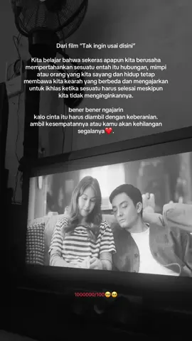 sakit bgt ini film😭🥺 tak ingin usai disini on Netflix🎬 #takinginusaidisini #fypage #foryoupage #movies #titiknadir 