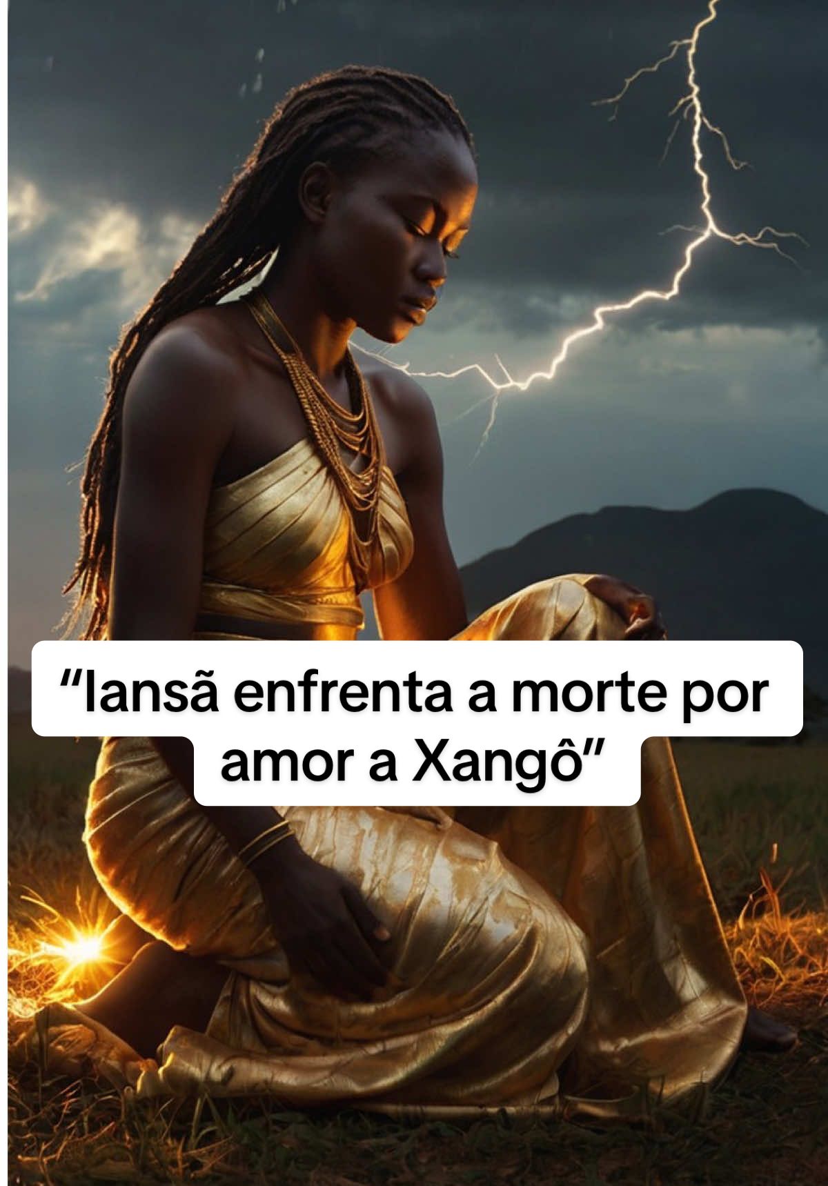 💨 O amor de Iansã desafiou até a morte. Ela enfrentou Ikú para salvar Xangô ⚡ Coragem, paixão e poder feminino — tudo em um só orixá. Eparrey Oyá! 💥 ✨ Conheça as camisetas dos orixás 👇 🌐 https://umapenca.com/modadeode ##iansa##candomble##umbanda##orixas##mitologia