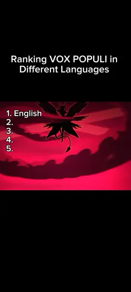 Ranking VOX POPULI in different languages #fyp #hazbinhotel #alastor #lucefer 
