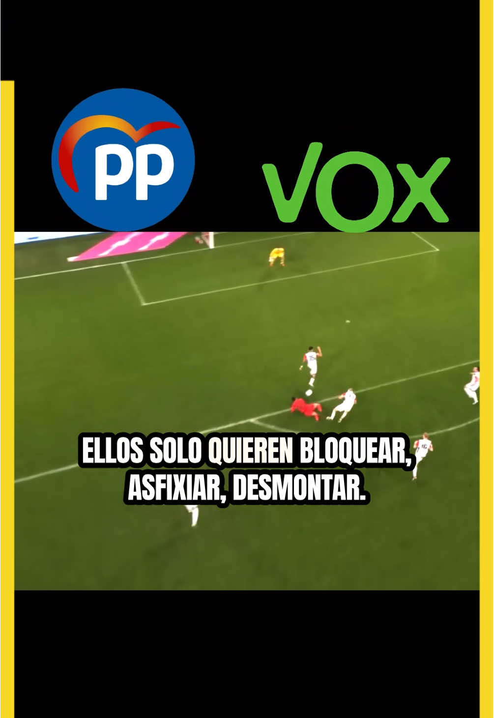 ⚽ PP y Vox juegan siempre el mismo partido: el del bloqueo. En Madrid llevan 7 años votando en contra de todo lo que mejora la vida de la gente (pensiones, sanidad, educación, vivienda). Y cuando gobiernan, el resultado es el mismo: hospitales vacíos, aulas llenas y contratos imposibles. Eso sí, los acuerdos con empresas privadas… van de goleada. No gestionan, asfixian. Y mientras el resto intenta jugar en equipo, ellos siguen despejando el balón al campo de los poderosos 💸 #ppyvox #recortessanidad #recroteseducacion #lopublicoimporta #fueradejuego 