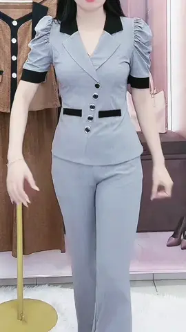 SET bộ thun gân nhật cổ vest quần ống bass #setbo#bothun#quanongloe#thoitrangnu #xuhuong 