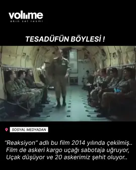TESADÜFÜN BÖYLESİ.. 20 askerimizin şehit olduğu düşen askeri kargo uçağının 11 yıl önce adeta filmi çekilmiş gibi.. Adı REAKSİYON.. #20şehit #şehit #şehitlerölmez #shorts #short 