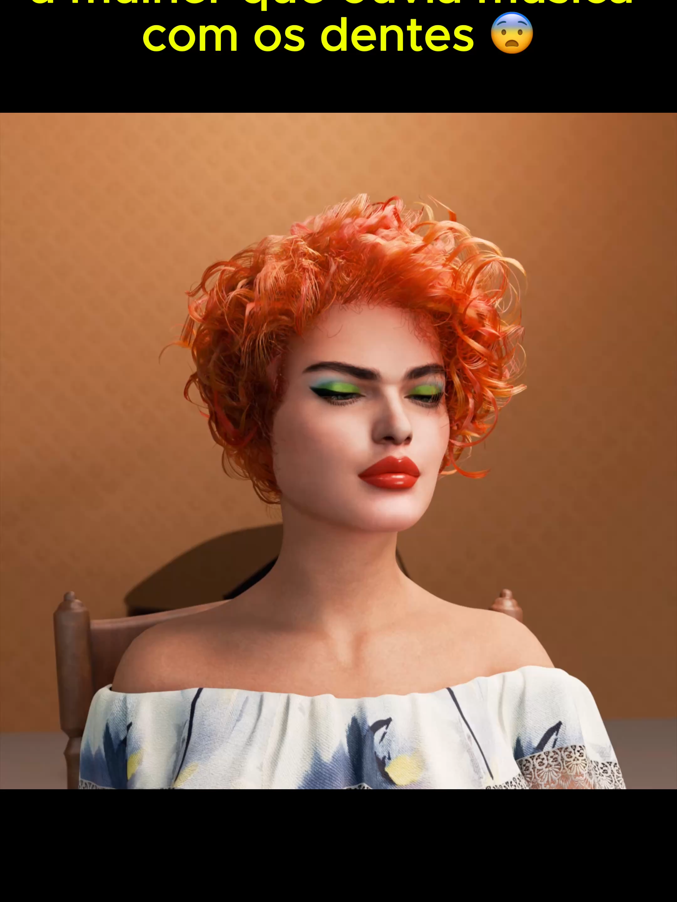 a mulher que ouvia música com os dentes 😨