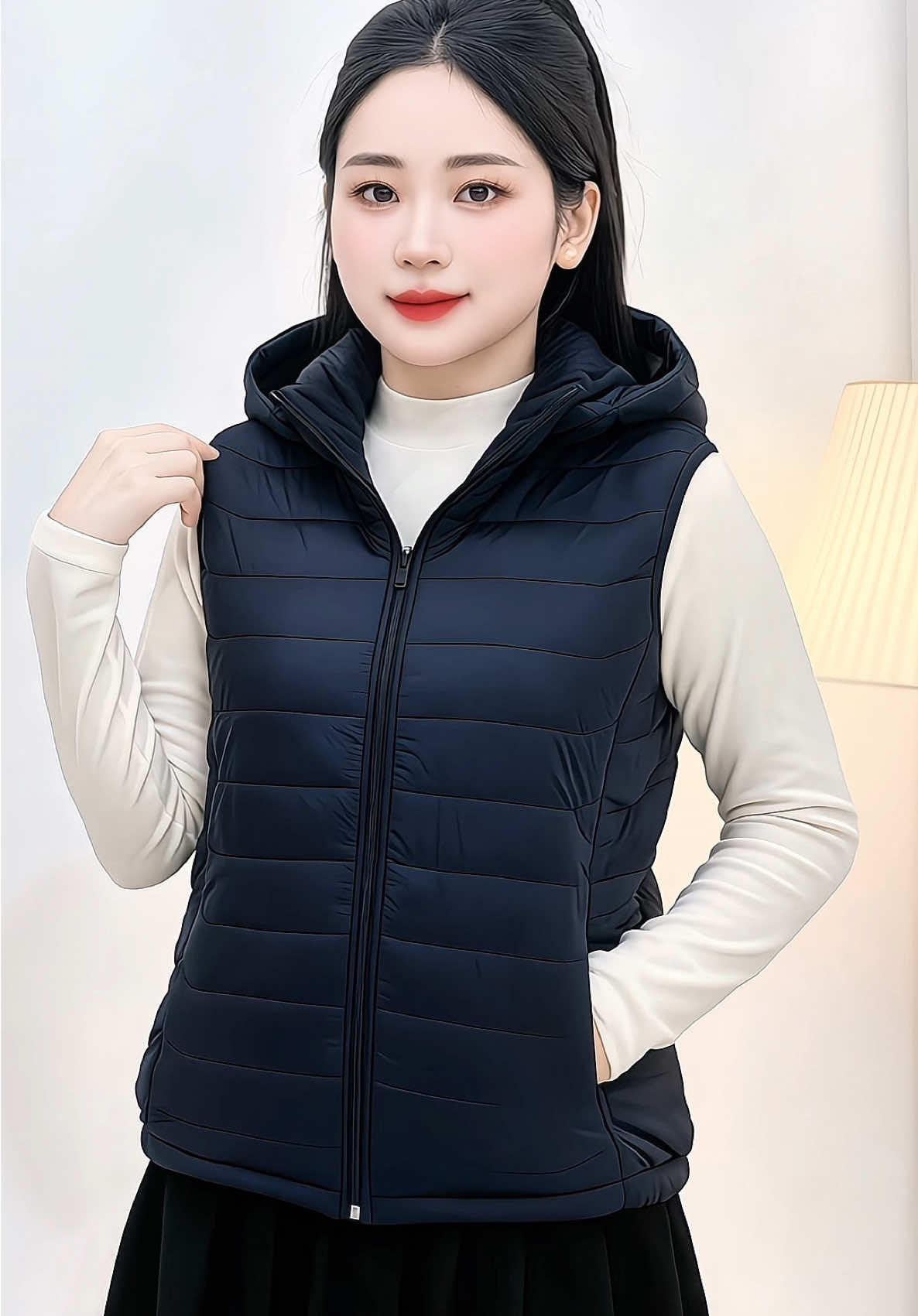 Áo phao gile mặc ấm mà gọn dáng, làm việc cũng thoải mái 