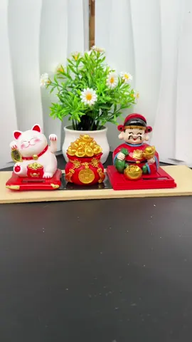 Set Mèo may mắn - Ông Thần Tài - Hủ vàng tài lộc  @Em Thuý gia dụng  @Em Thuý gia dụng #emthuygiadung #meothantai #ongthantai #meotailoc #decoroto 