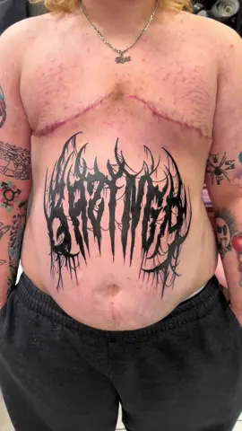 Bazinga. Nothing else to say really. * * * * * * * #bigbangtheory #sheldoncooper #bazinga #stomachtattoo #heavymetal #phillytattoo #badasstattoo 