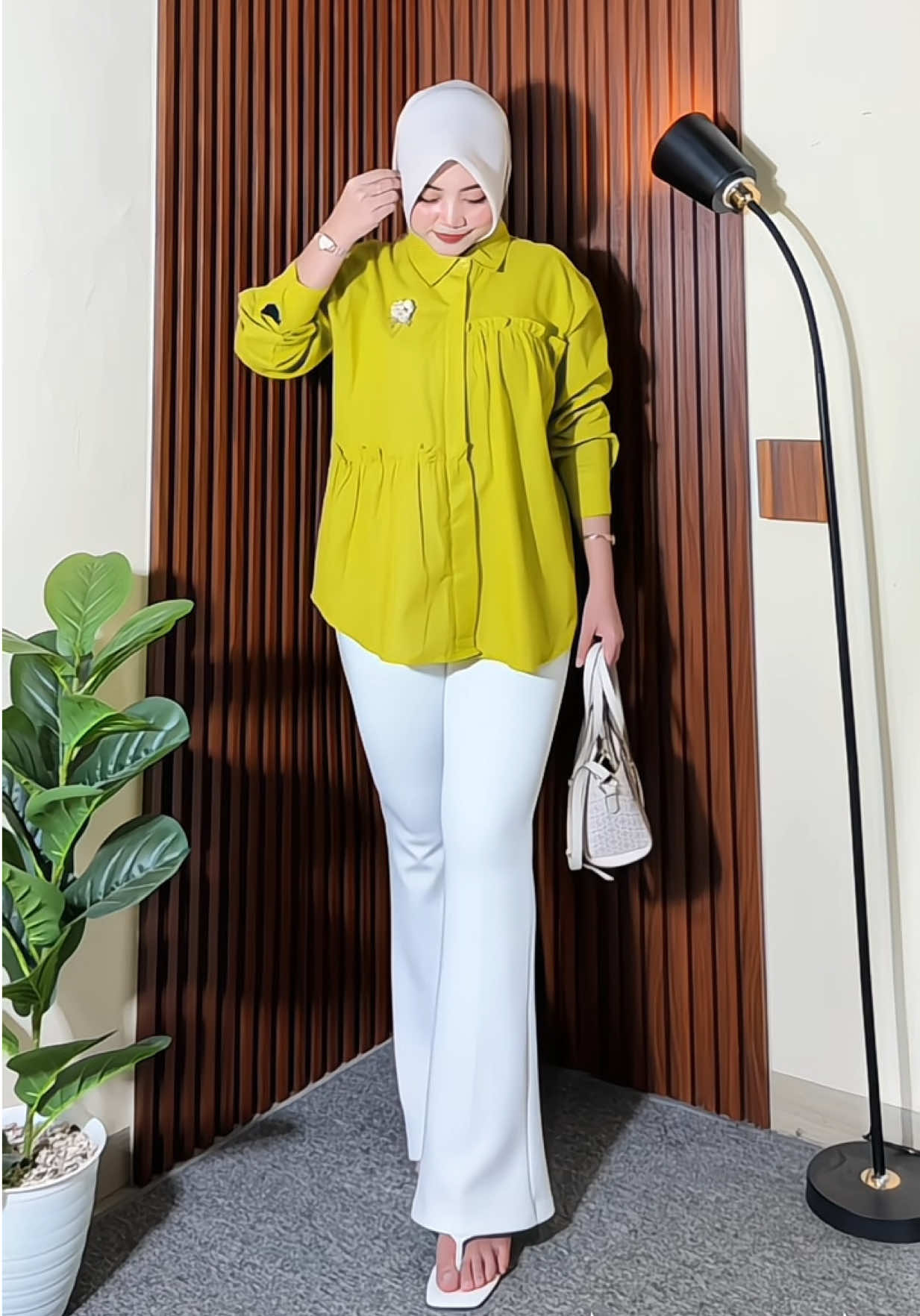 Warna lime nya cakepp🥹🫶🏻 #blouse #blousemurah #atasanwanita #OOTD 