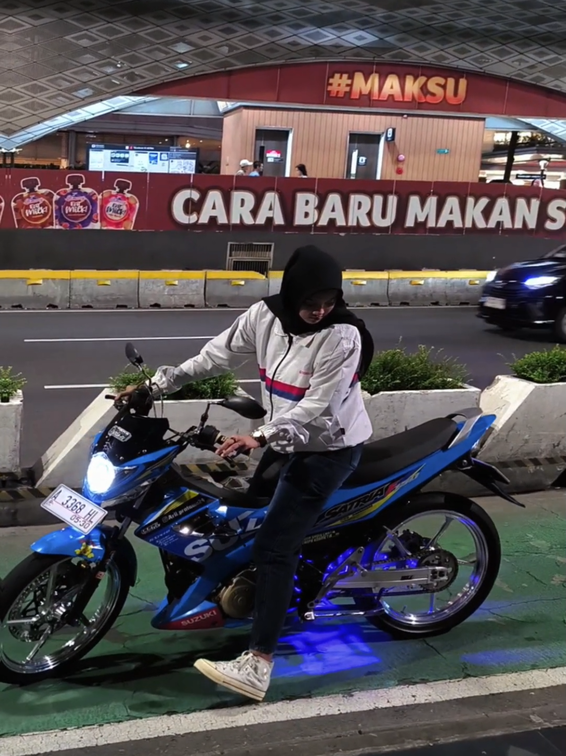 #CapCut motor kalo dimodelin pacar sendiri emang auranya kuat banget #xybca #fyp #satria150fi_độ_kiểng 